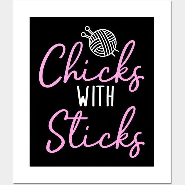 chicks with sticks Wall Art by Jabinga